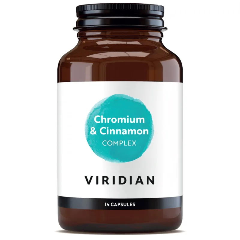 Detoxifiant cu crom si scortisoara, 14 capsule, Viridian — preț și oferte