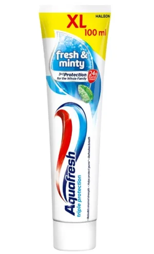 Aquafresh Triple Protection Mild amp; Minty pastă de dinți, 100ml