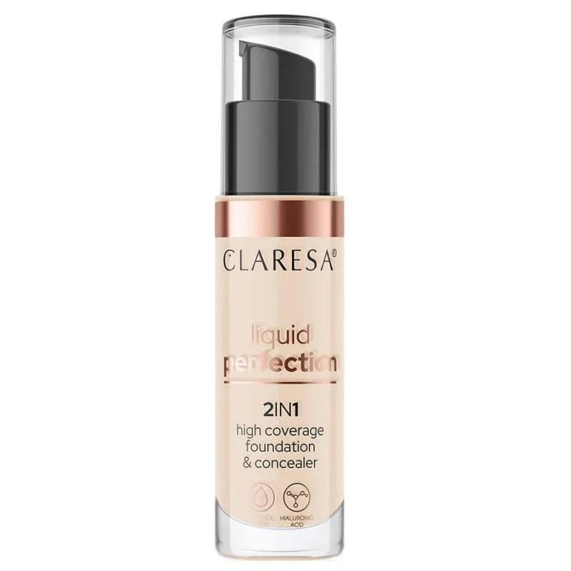 Claresa 2in1 corector și fond de ten 102 Warm Medium, 34g — preț și oferte