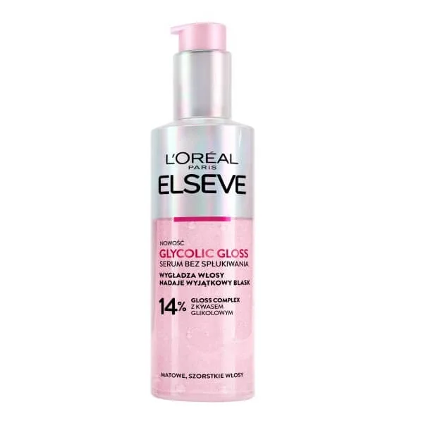 L Oreal Paris Elseve Glycolic Gloss Leave-in Serum pentru păr aspru și tern, 150 ml — preț și oferte