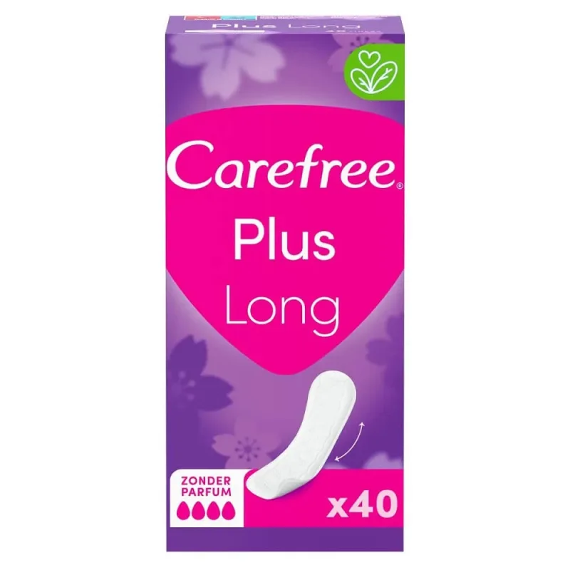 Absorbante sanitare Carefree Plus lungi, neparfumate, 40 buc — preț și oferte