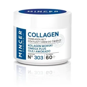 Mincer Pharma Colagen 60+ Întinerire cremă de față semi-grasă Nr.303, 50 ml