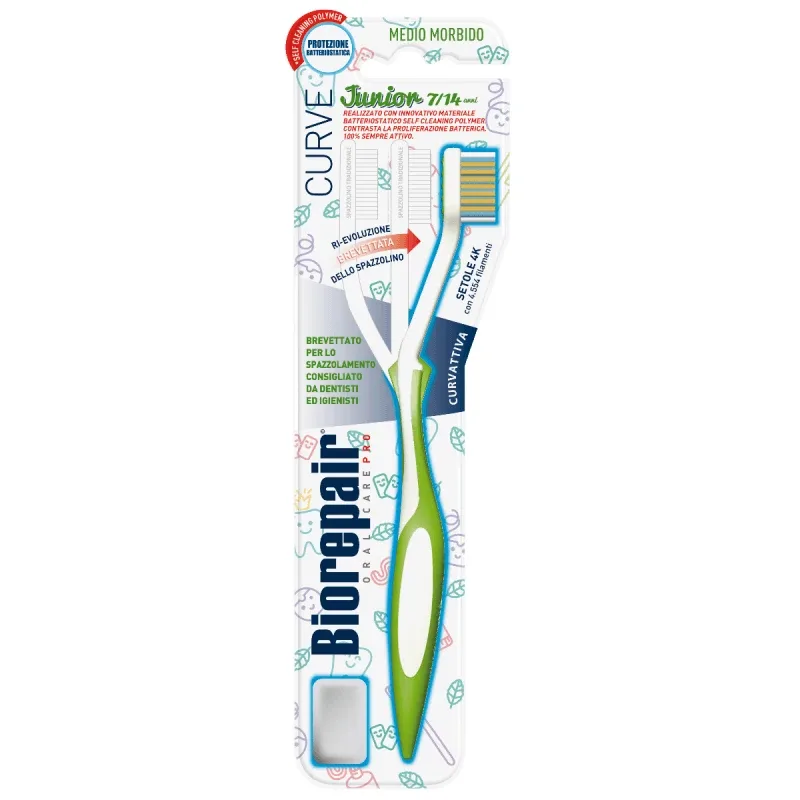 Periuta de dinti Curbura Activa Biorepair Pro Junior, 6-12 ani, Coswell — preț și oferte