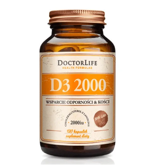 Doctor Life D3 2000 din lanolină în ulei de măsline, 120 capsule — preț și oferte