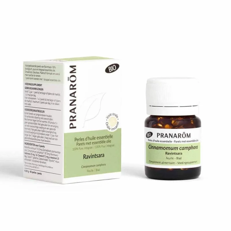 Pranarôm Uleiuri esențiale Ravintsara Bio 60 Mini-capsule Uleiuri esențiale 60 Perle — preț și oferte