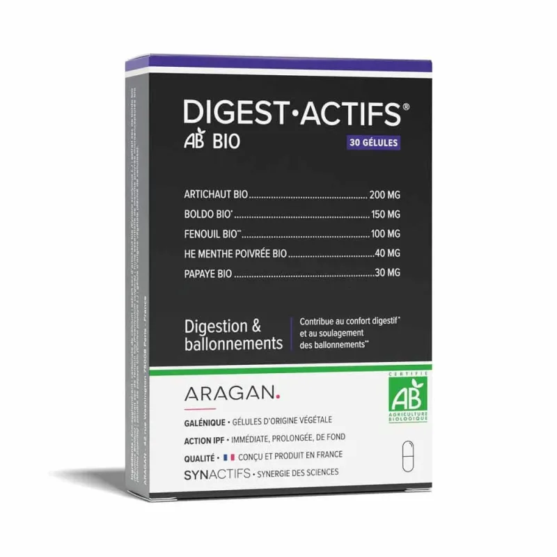 Aragan Synactifs DigestActifs Bio 30 capsule — preț și oferte