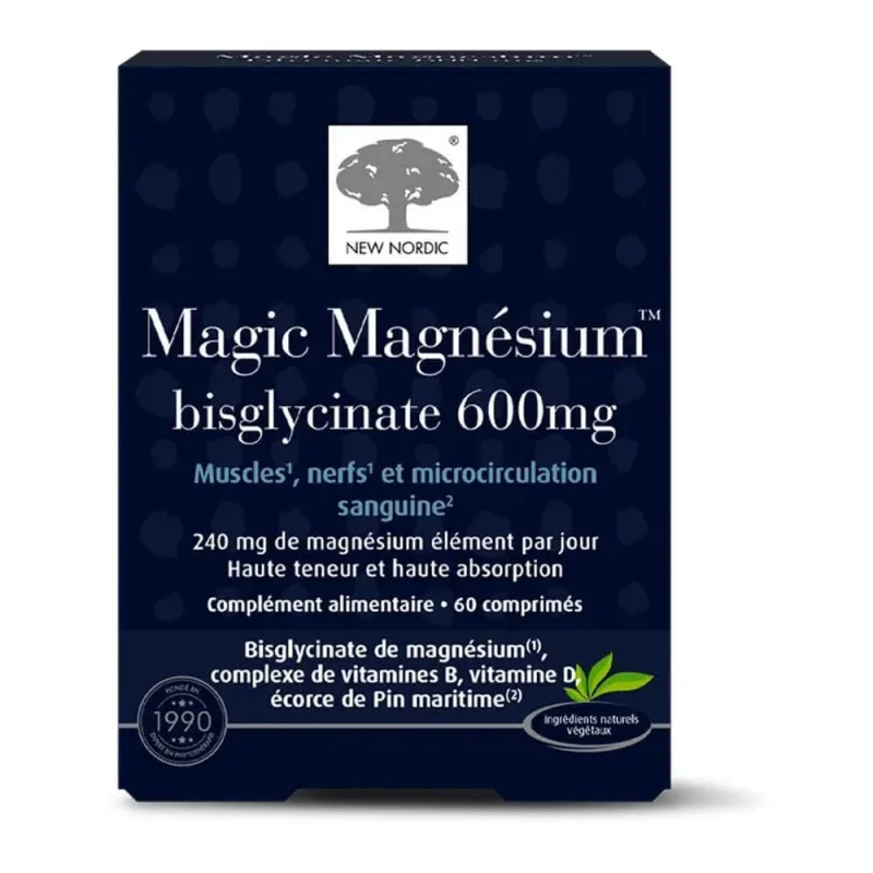 New Nordic Magnesium bisglycinate magic 60 comprimate — preț și oferte