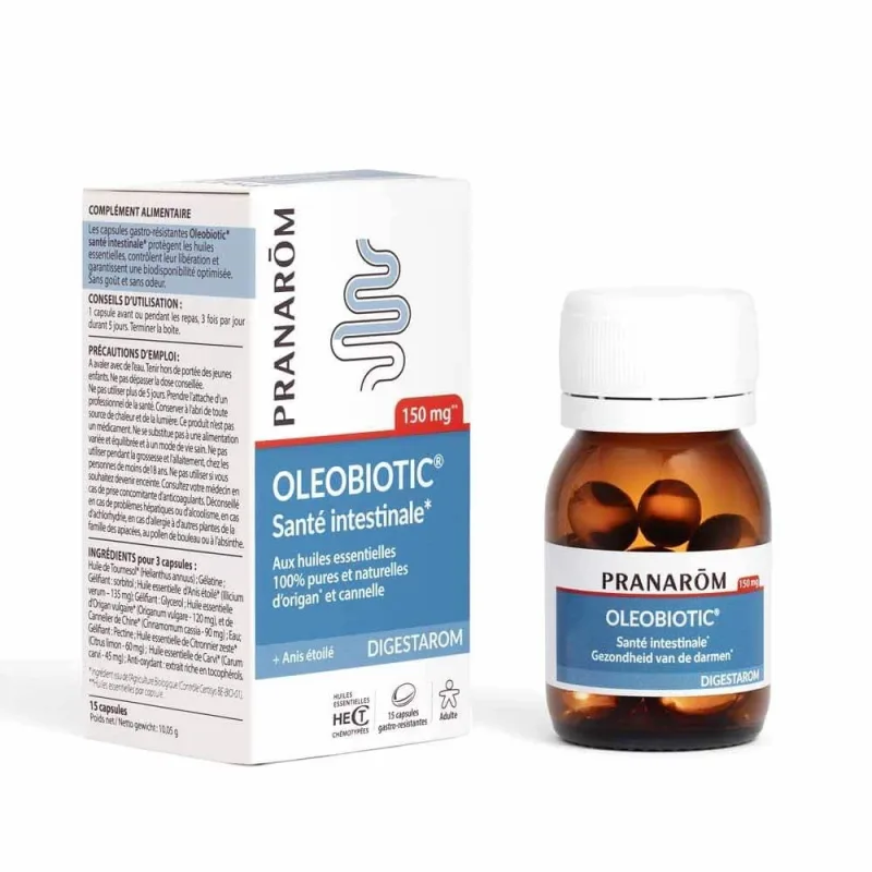 Pranarôm Digestarom Oleobiotic Sănătate intestinală 15 Caspoles — preț și oferte