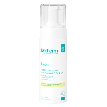 Spuma de curatare cu Acid Salicilic 2% Ivapur, 160 ml, Ivatherm — preț și oferte