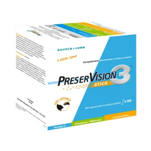 Bausch&Lomb Preservision Supliment dietetic pentru ochi 3 90 sticks Orosoluble