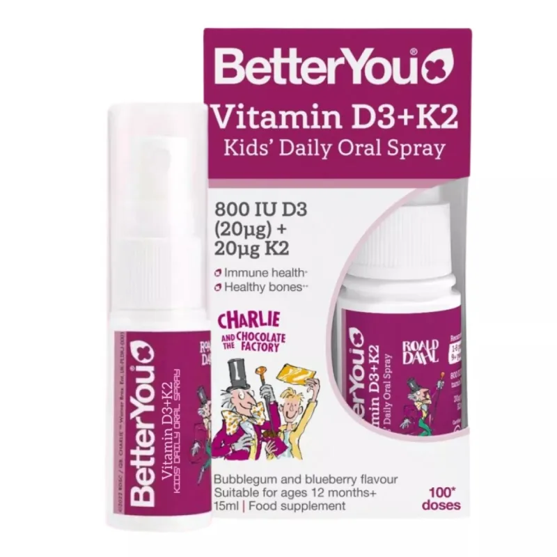Spray Oral cu Vitamina D3 Si K2 pentru Copii, 15 ml - BetterYou BETTER YOU — preț și oferte