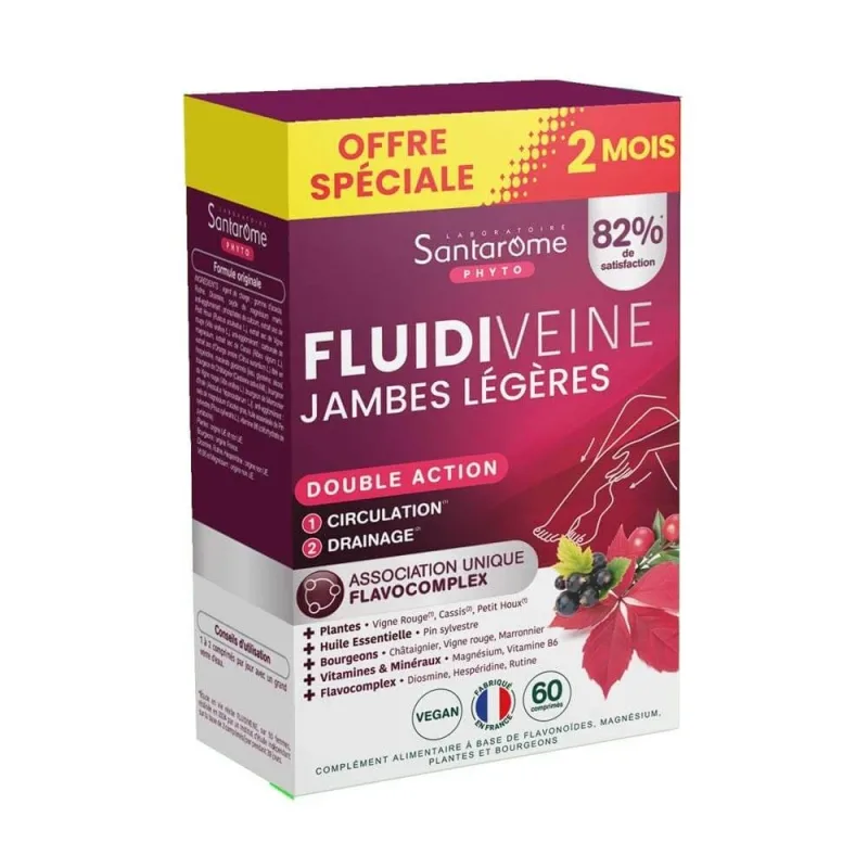 Santarome Fluidiveine Jambes Légères 60 comprimés — preț și oferte