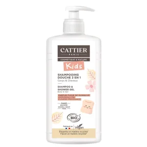 Cattier Gel de duș șampon de descurcare 2 în 1 Parfum de flori Marshmallow 500ml