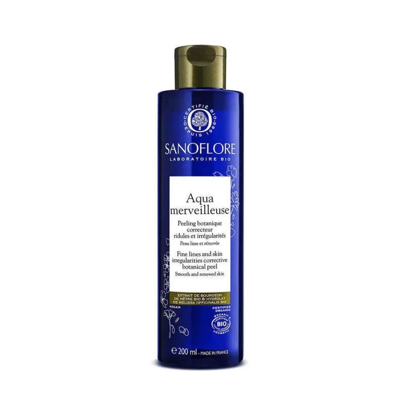 Sanoflore Merveilleuse Peel corector pentru riduri și nereguli Botaniste apă organică 200 ml — preț și oferte