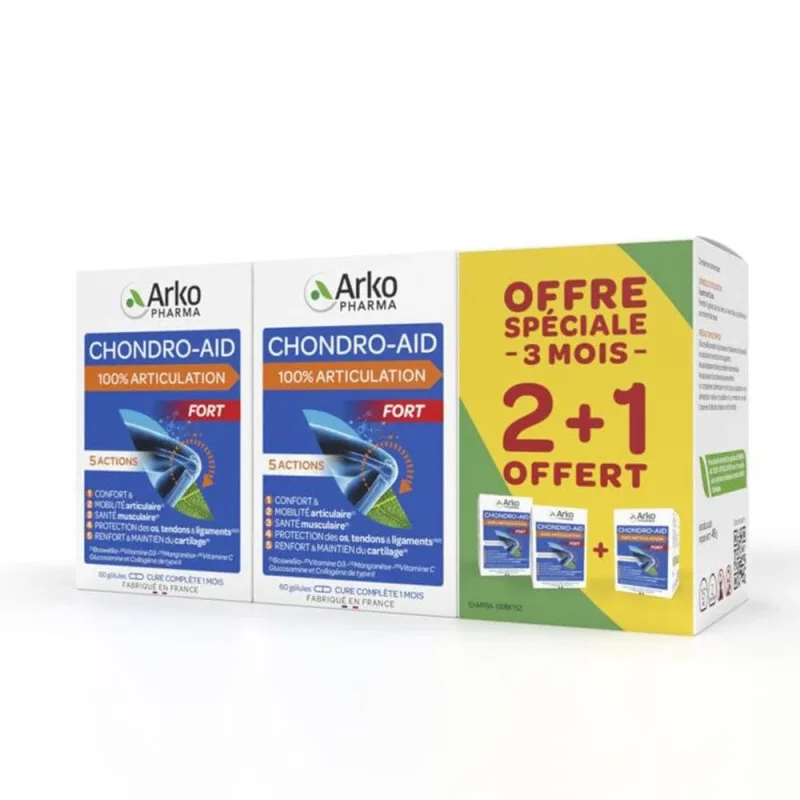 Arkopharma Chondro-Aid Articulări 120 capsule + 60 gratuit — preț și oferte