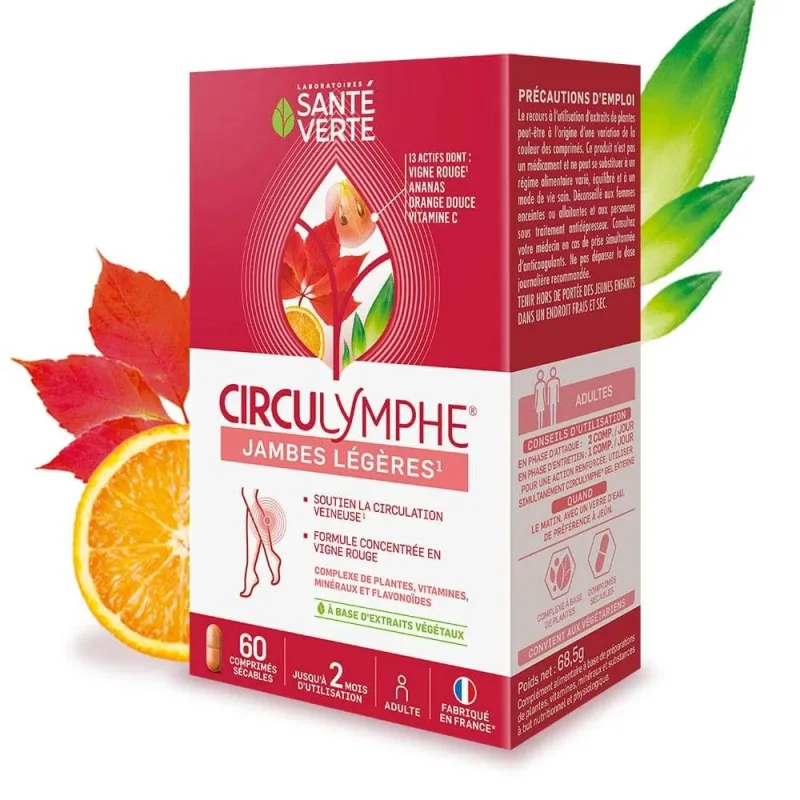 Sante Verte Circulymphe Circulație venoasă 60 comprimate — preț și oferte
