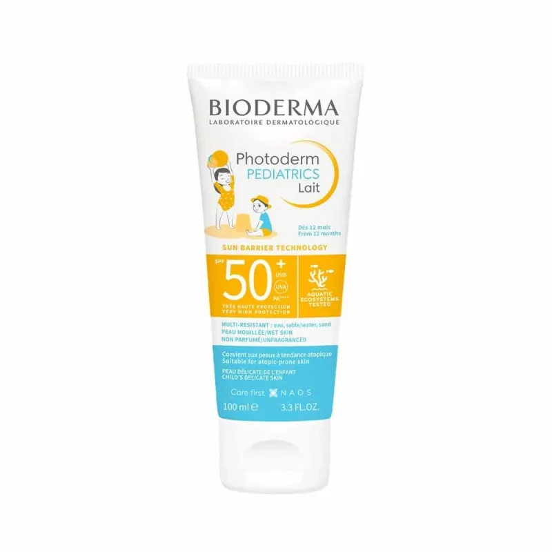 Bioderma Photoderm Lapte solar SPF50+ Copii Pediatrie De la 12 luni Piele atopică 100ml — preț și oferte