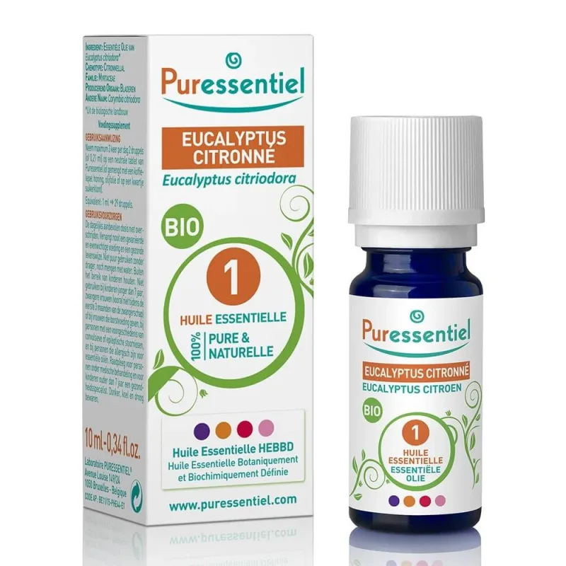 Puressentiel Essential Oils Eucalyptus Lemon Bio 10ml — preț și oferte