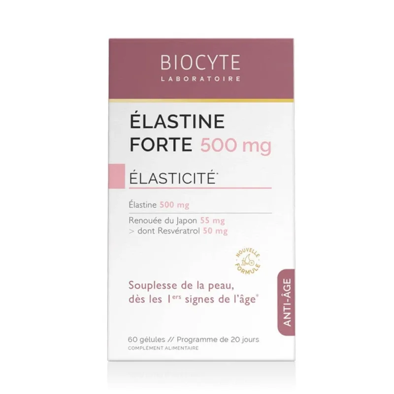 Élastine Forte 500 mg Elastine et Resvératrol, 60 capsule, Biocyte Laboratoaire — preț și oferte