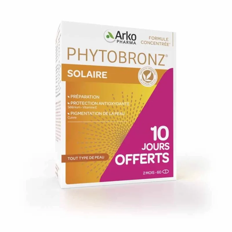 Arkopharma Phytobronz Solar Preparer Uleiuri vegetale 2x30 capsule — preț și oferte