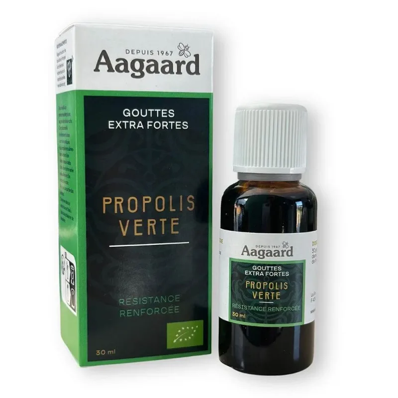 Aagaard Green Propolis Extra Strength picături organice 30ml — preț și oferte