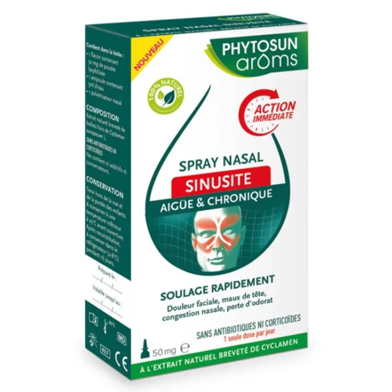 Phytosun Aroms Spray nazal pentru sinuzită 50 mg — preț și oferte