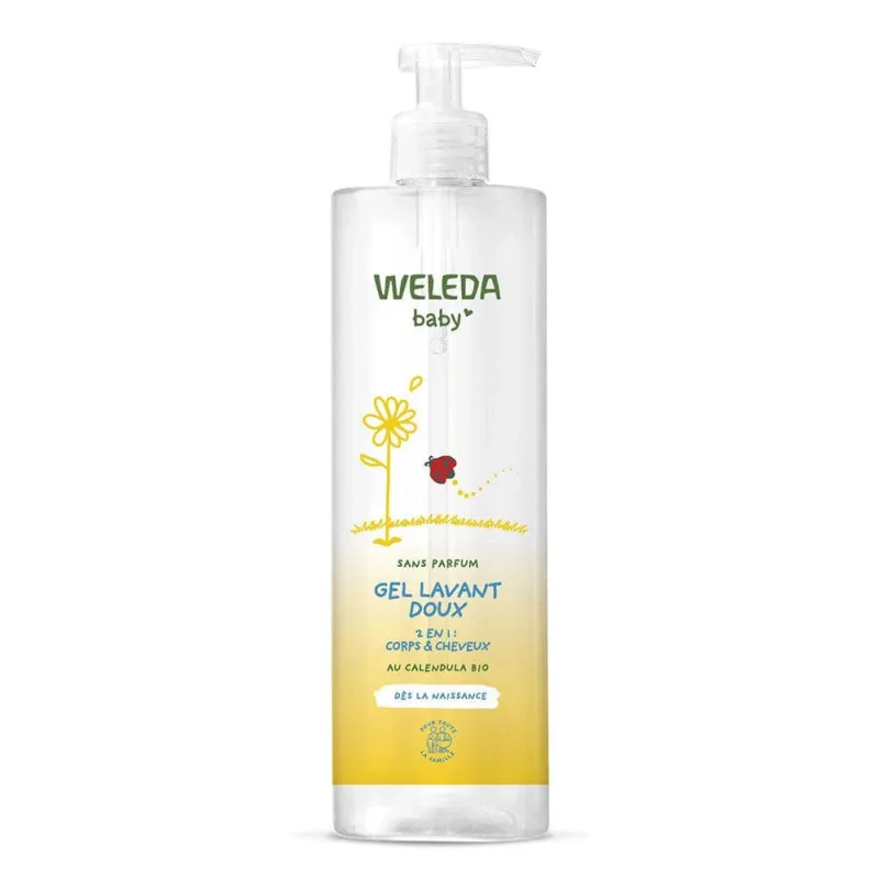 Weleda Baby and Child Gentle Cleansing Gel 2 în 1 corp și păr 400 ml — preț și oferte