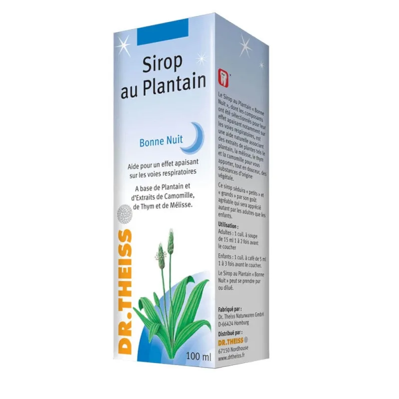 Dr. Theiss Naturwaren Noapte sirop de plantain 100ml — preț și oferte