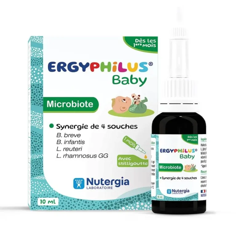 Nutergia Ergyphilus Microbiota Baby cu Stilligoute De la 1 lună 10ml — preț și oferte