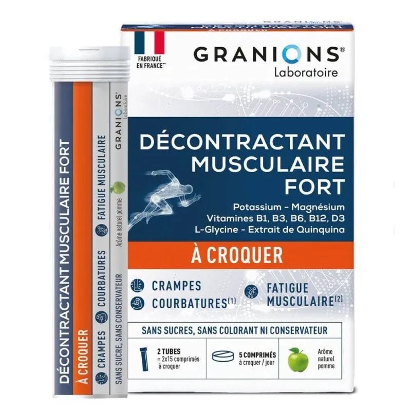 Granions Forte relaxare musculară 2x15 comprimate masticabile — preț și oferte