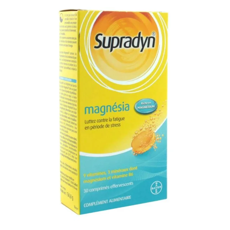Supradyn Magnesia efervescentă 30 de tablete BAYER — preț și oferte