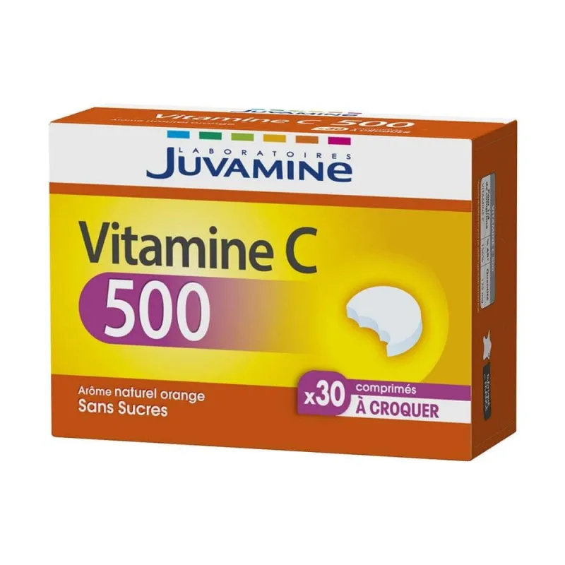 Juvamine Vitamina C 500 30 tablete masticabile — preț și oferte