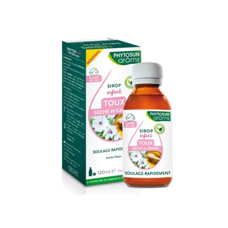 Phytosun Aroms Sirop aromatic pentru tuse uscată și cu wheezing la copii 120 ml — preț și oferte