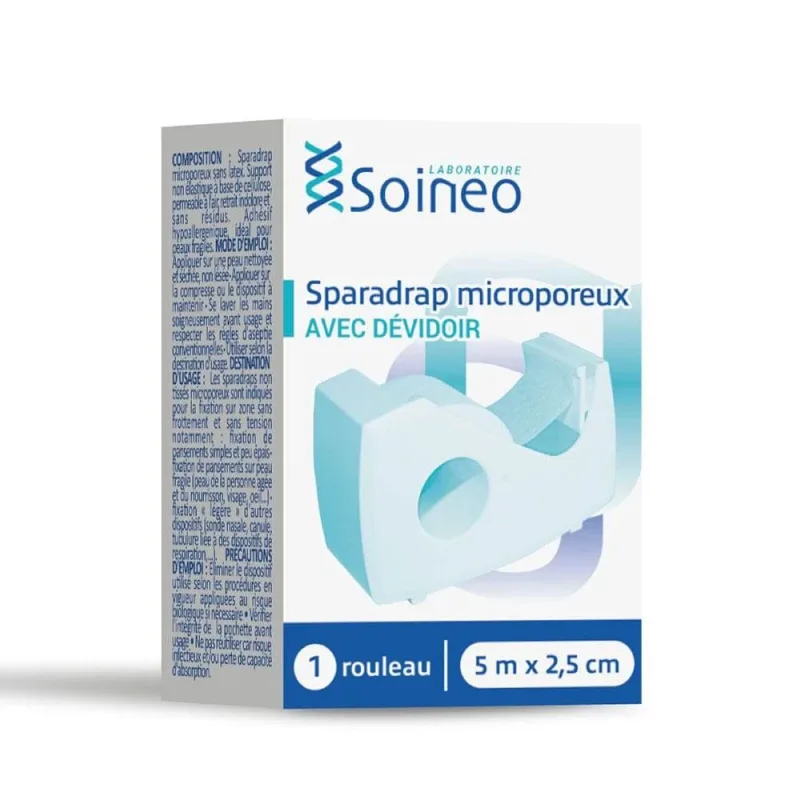 Soineo Micropore Plaster cu distribuitor 5mx2,5cm 1 rouleau — preț și oferte