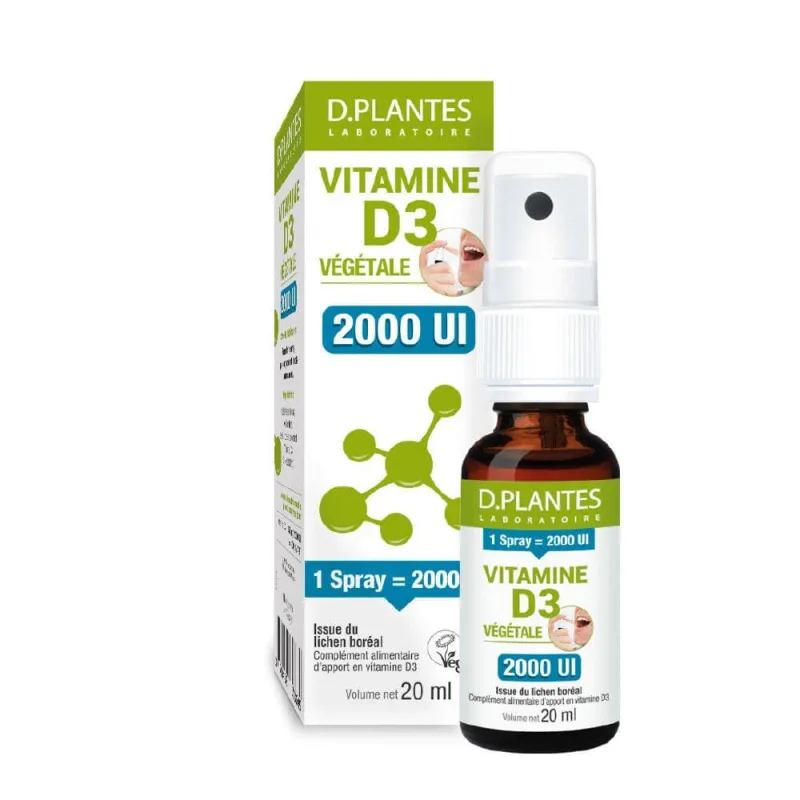 D. Plantes Vitamine D3 2000 UI Spray 20ml — preț și oferte
