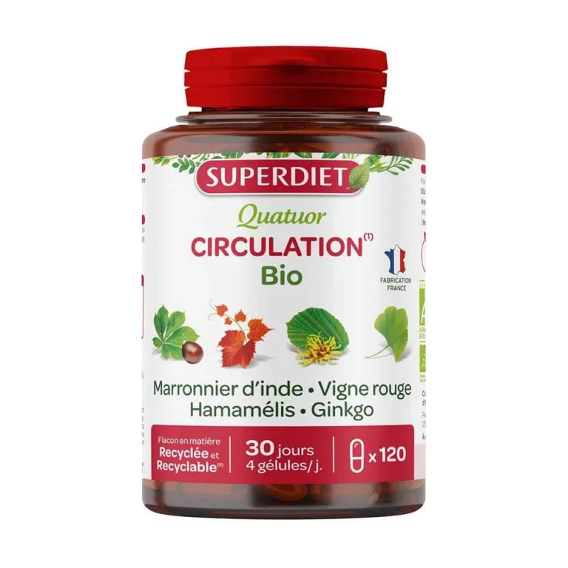 Superdiet Quatuor Circulation Red Vine 120 Capsule 120 Gélules — preț și oferte