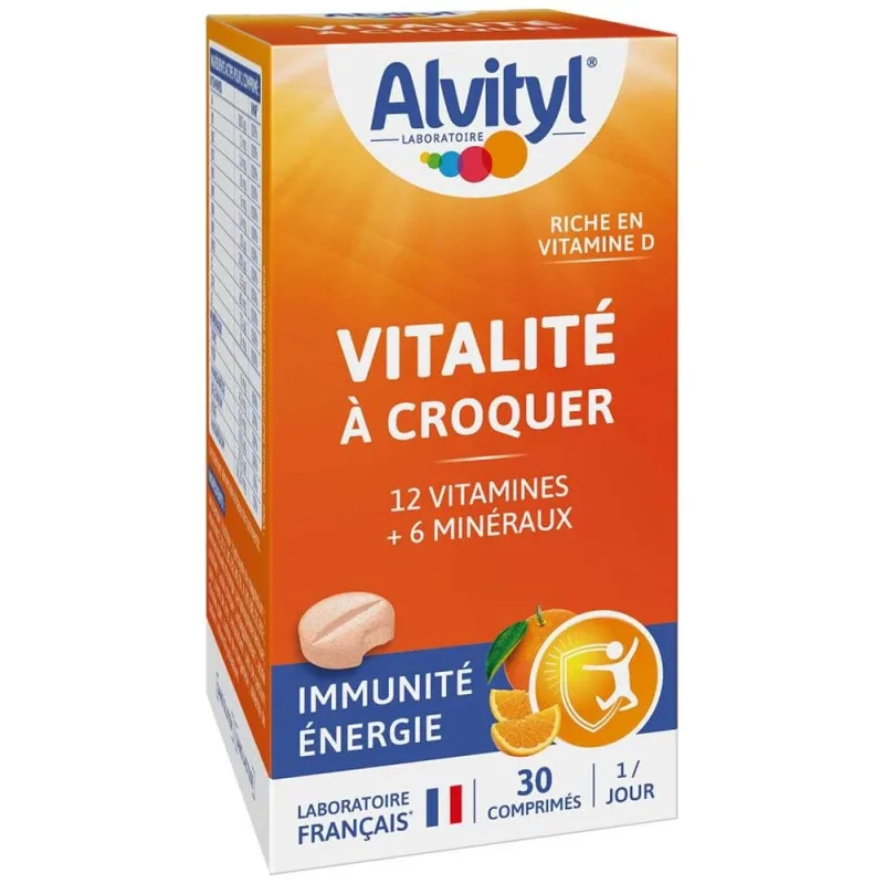 Alvityl Vitality 30 comprimate masticabile cu aromă de portocale — preț și oferte