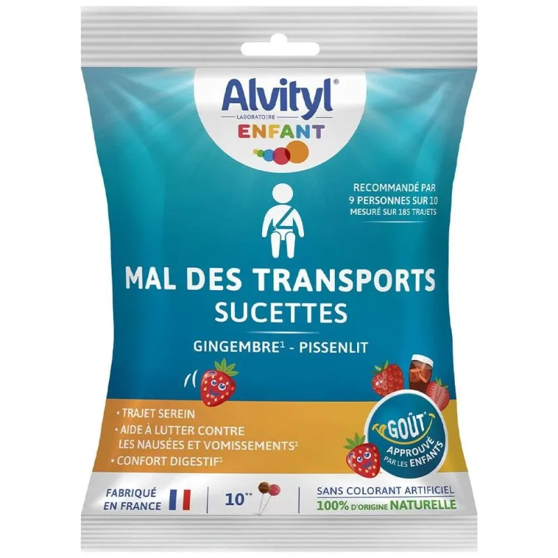 Alvityl Motion sickness Cola și căpșuni 10 acadele — preț și oferte