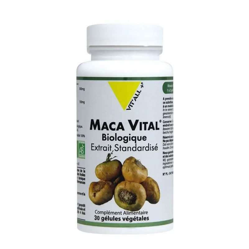 Vit'All+ Maca Vital Extract organic standardizat 30 Capsule — preț și oferte