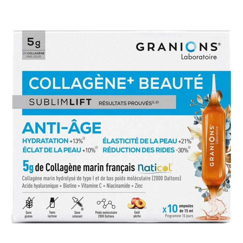 Granions SublimLift Colagen+ Anti-Ageing Beauty 10 15 ml fiole — preț și oferte