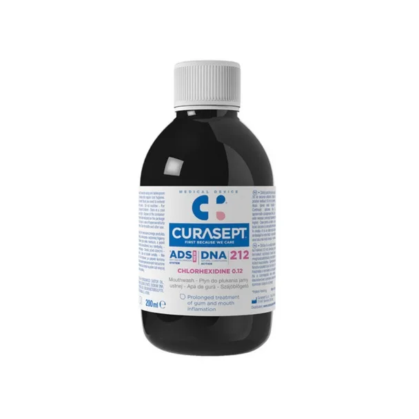 Apa de Gura Curasept ADS 212 cu Clorhexidina 0.12% – 200 ml CURAPROX — preț și oferte