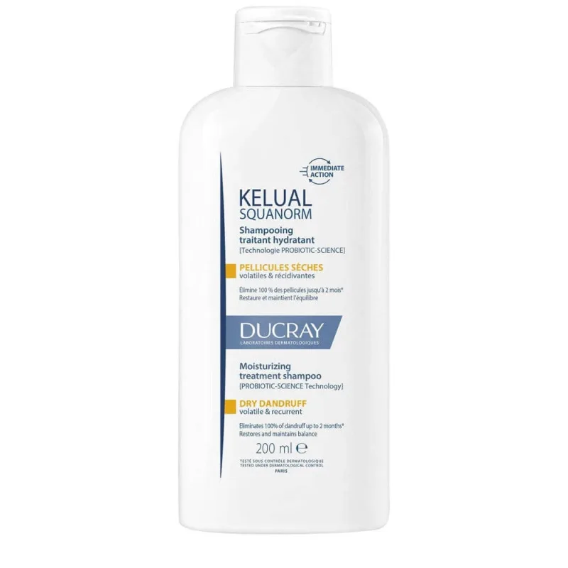 Ducray Squanorm Șampon de tratament hidratant pentru mătreață uscată 200 ml — preț și oferte