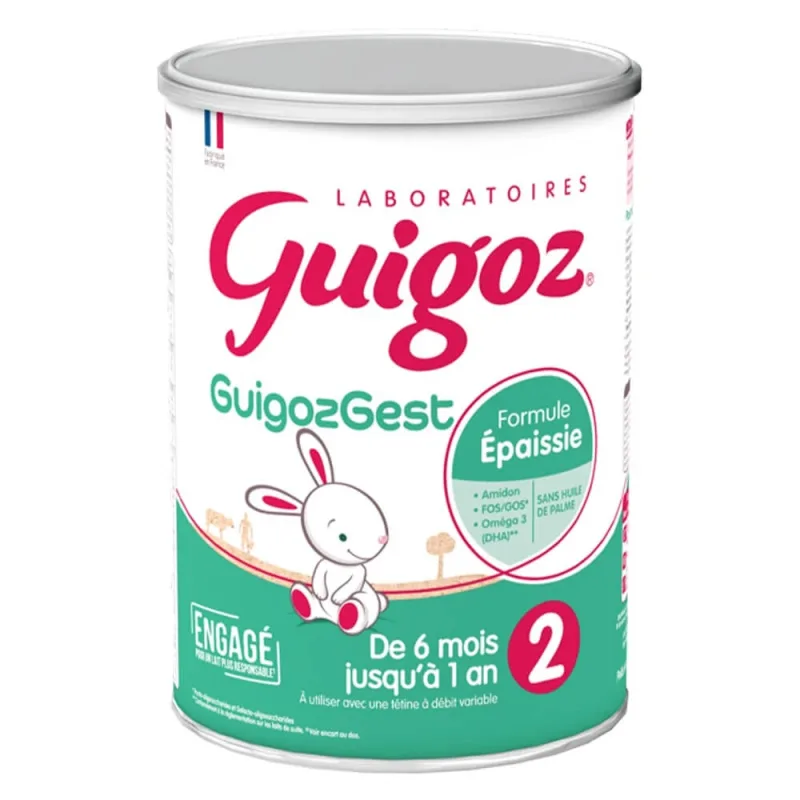 Guigoz Guigozgest GuigozGest 2 Lapte praf îngroșat Formula 6-12 luni 6 A 12 Mois 800g — preț și oferte