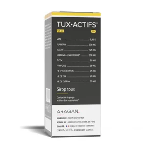 Aragan Synactifs TuxActifs de la 12 ani sirop de tuse 125 ml