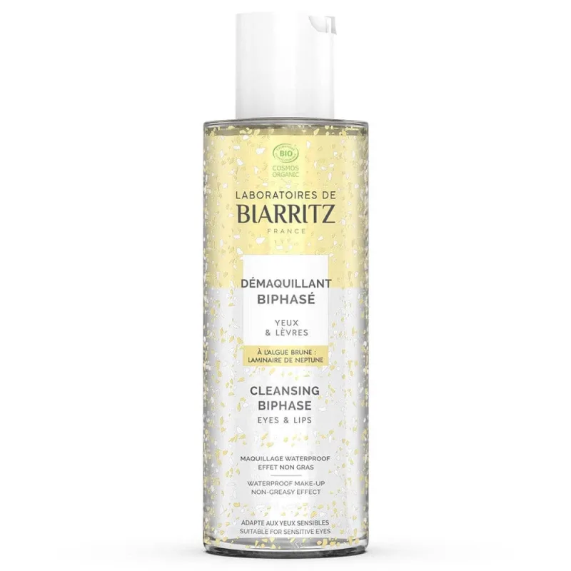 Laboratoires De Biarritz Demachiant bifazic de curățare pentru ochi și buze sensibile 125 ml — preț și oferte