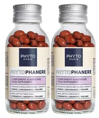 Phytophanere Păr și unghii, 2 x 120 capsule, Phyto — preț și oferte