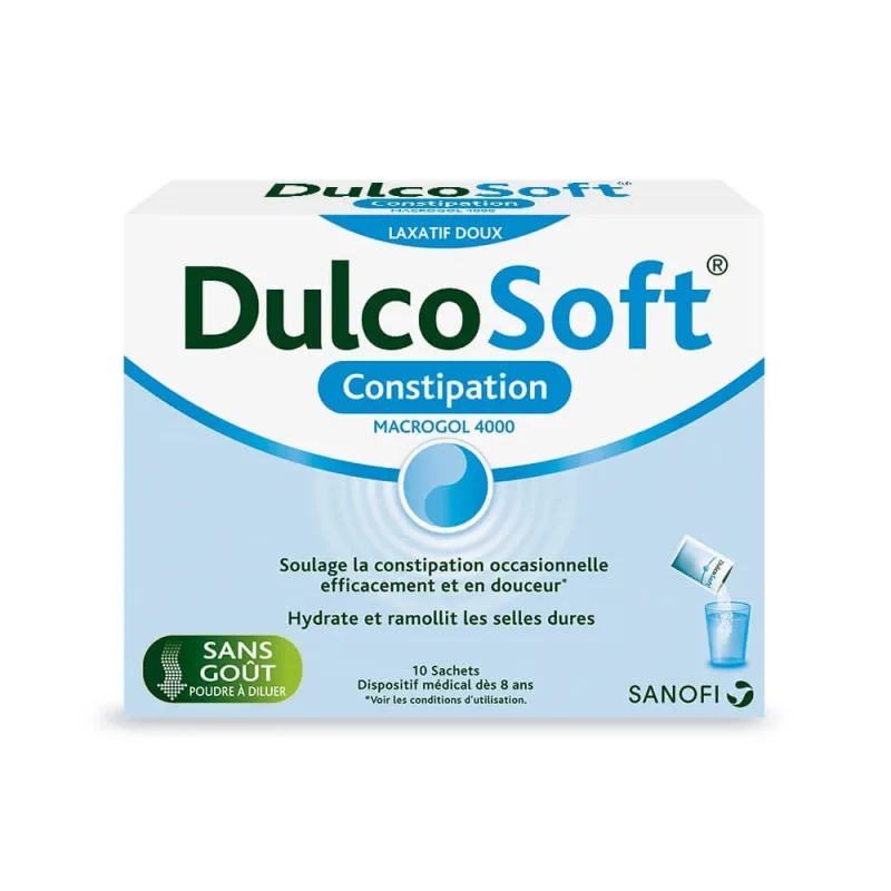 Pulbere soluție orală pentru ameliorarea constipației Dulcosoft Macrogol 4000, 10 pliculețe, Sanofi — preț și oferte