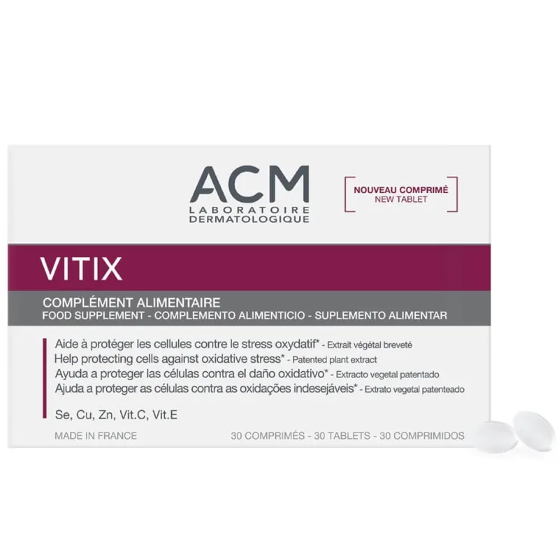 Acm Vitix Supliment alimentar pentru stres oxidativ 30 comprimate ACM LABORATOIRE — preț și oferte