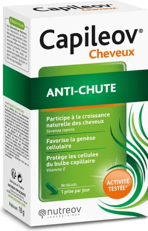 Nutreov Capileov anti-cǎderea părului, 30 capsule