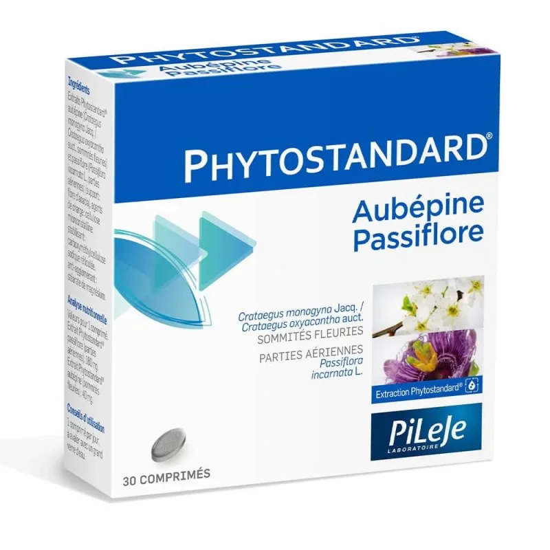 Pileje Phytostandard Phytostandard Păducel și Passiflora 30 Comprimés — preț și oferte